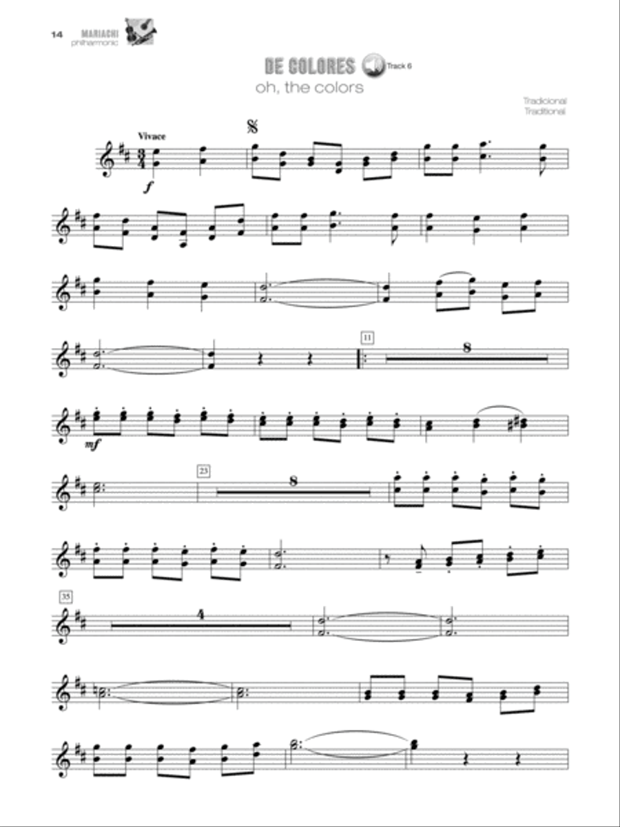 Mariachi Philharmonic - Trumpet (Book) String Orchestra scores gallery preview page 4