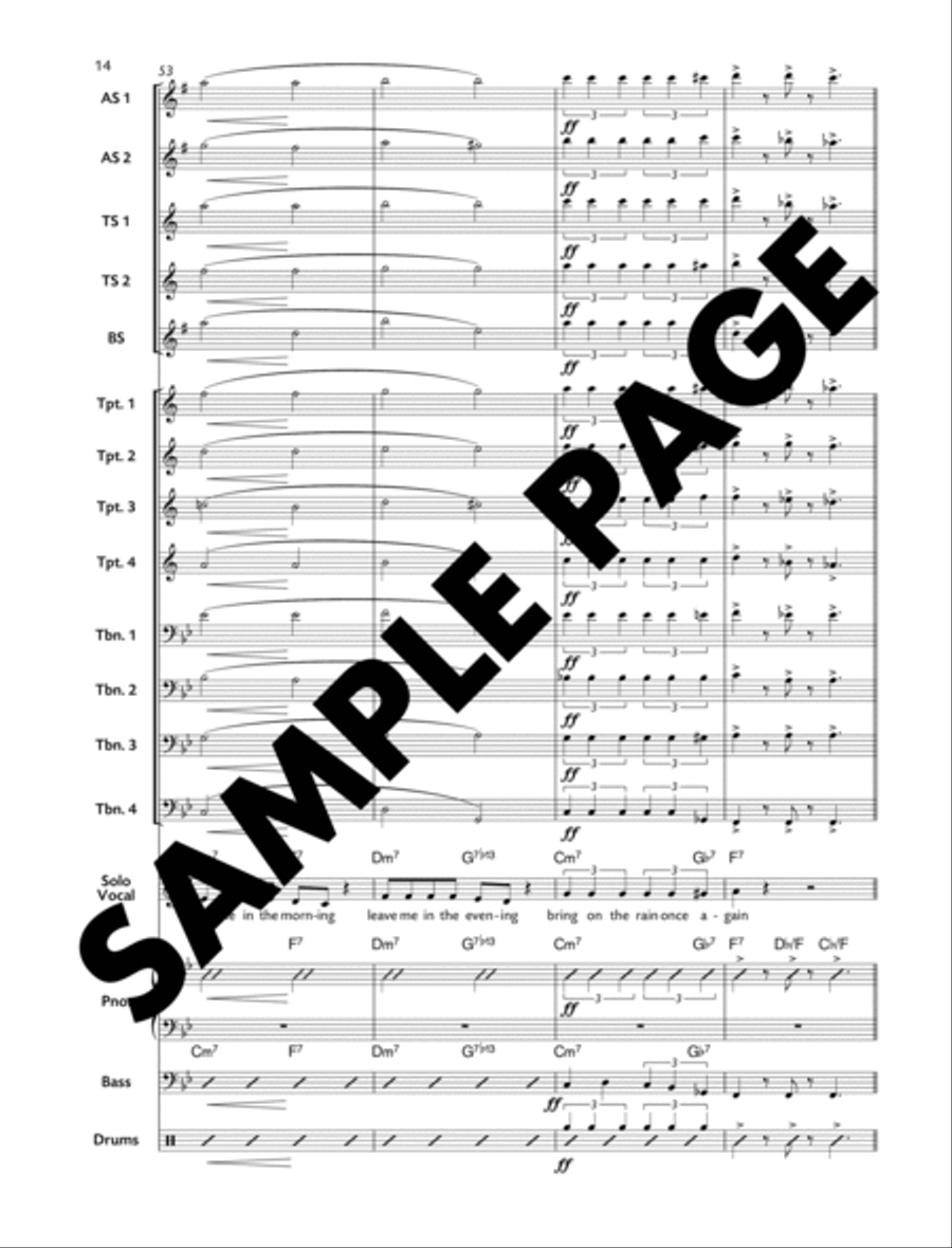 Cupid's Arrow Cupid's Arrow Jazz Ensemble scores gallery preview page 14