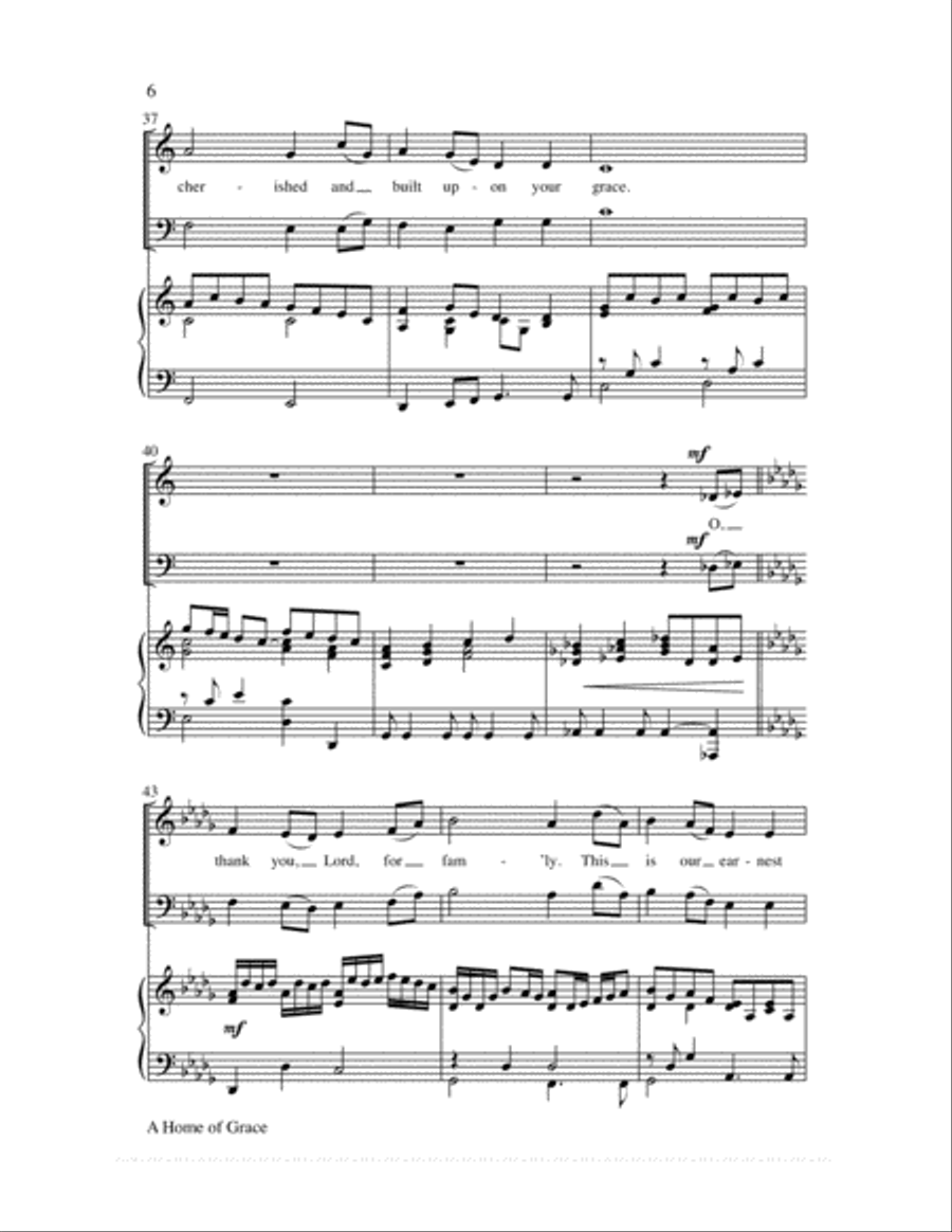 A Home of Grace 4-Part scores gallery preview page 7