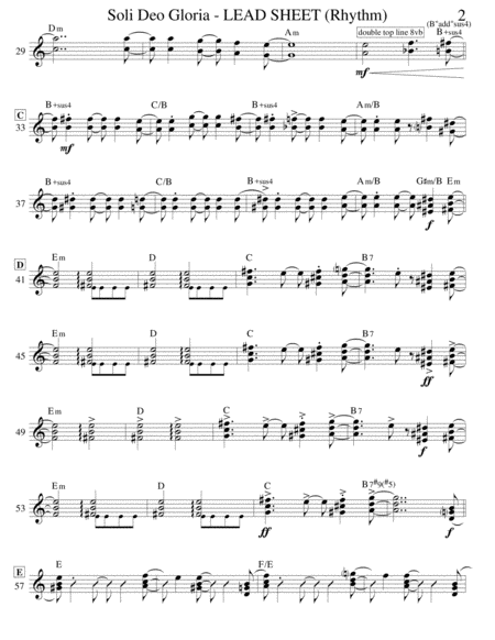 Soli Deo Gloria (Lead Sheet) image number null
