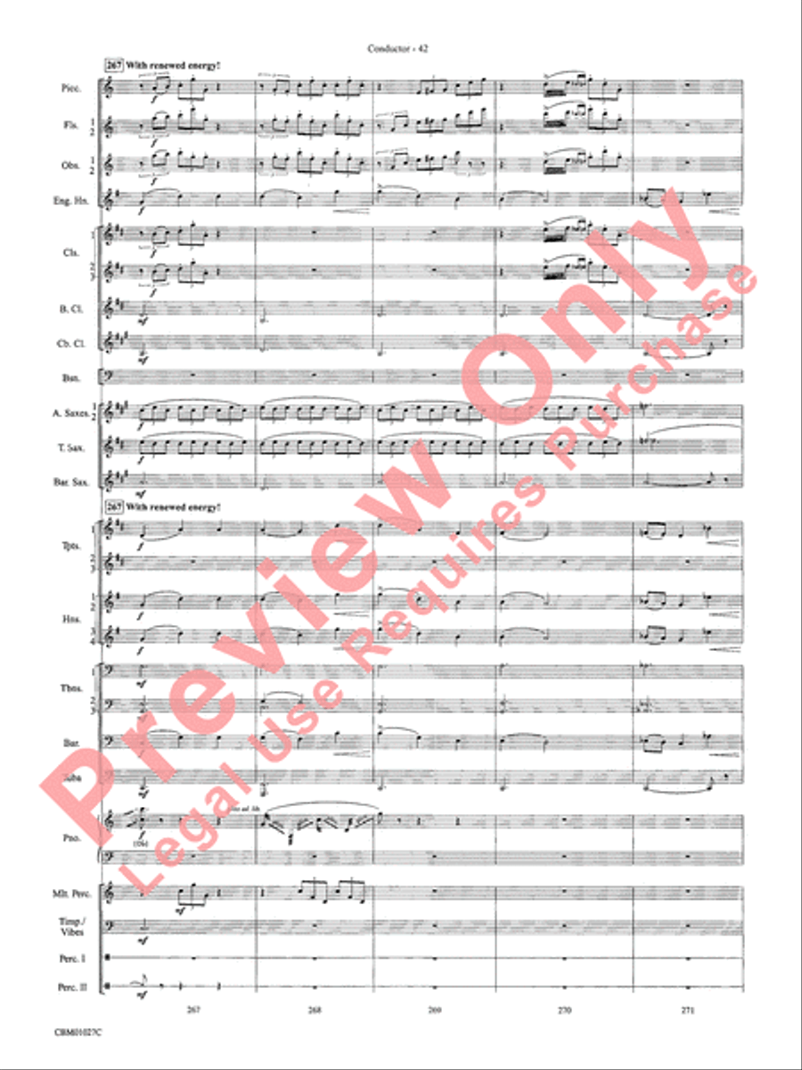 Harry Potter Symphonic Suite Concert Band scores gallery preview page 45