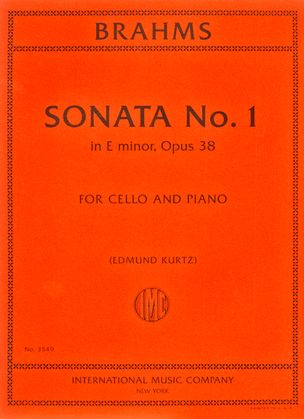Sonata No. 1 In E Minor, Op. 38