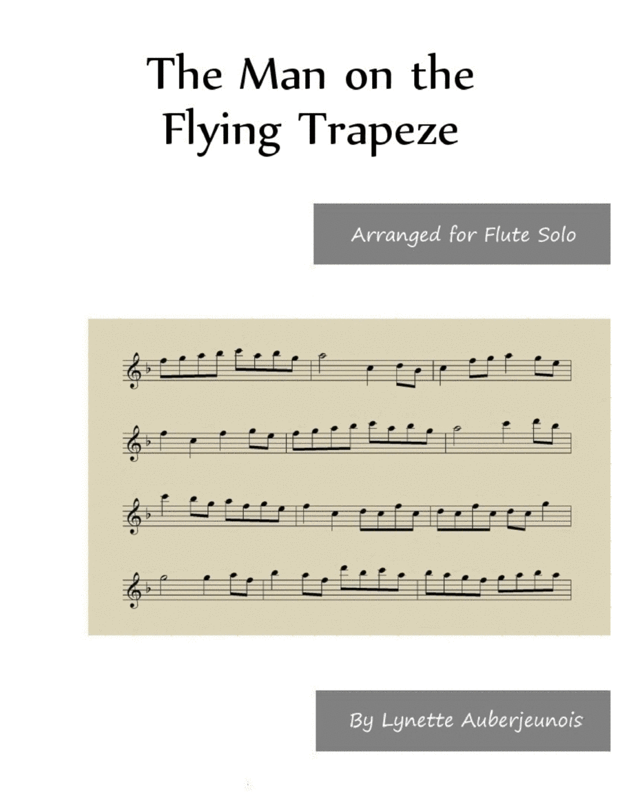 The Man on the Flying Trapeze - Flute Solo. image number null