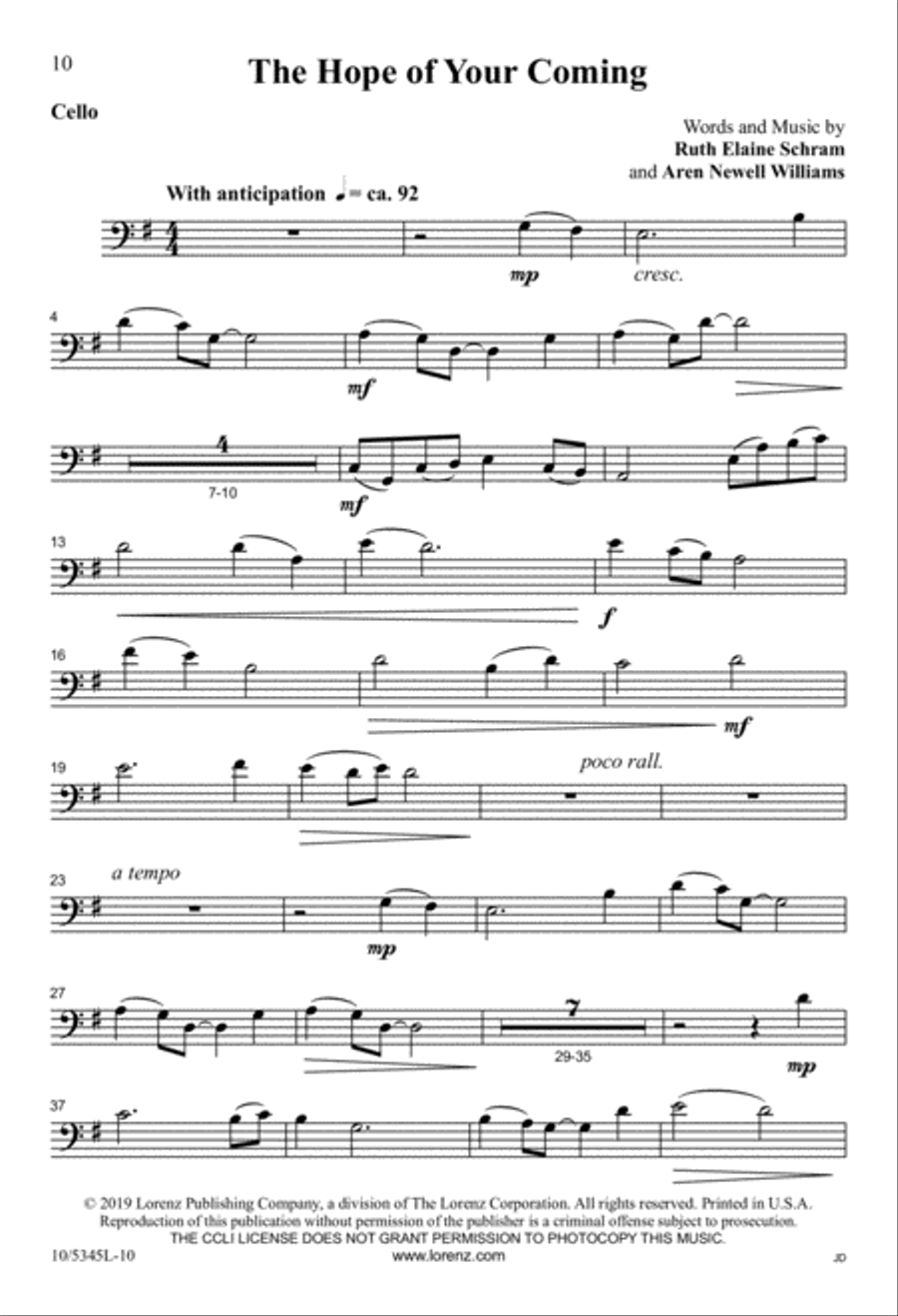 The Hope of Your Coming The Hope of Your Coming 2-Part scores gallery preview page 10