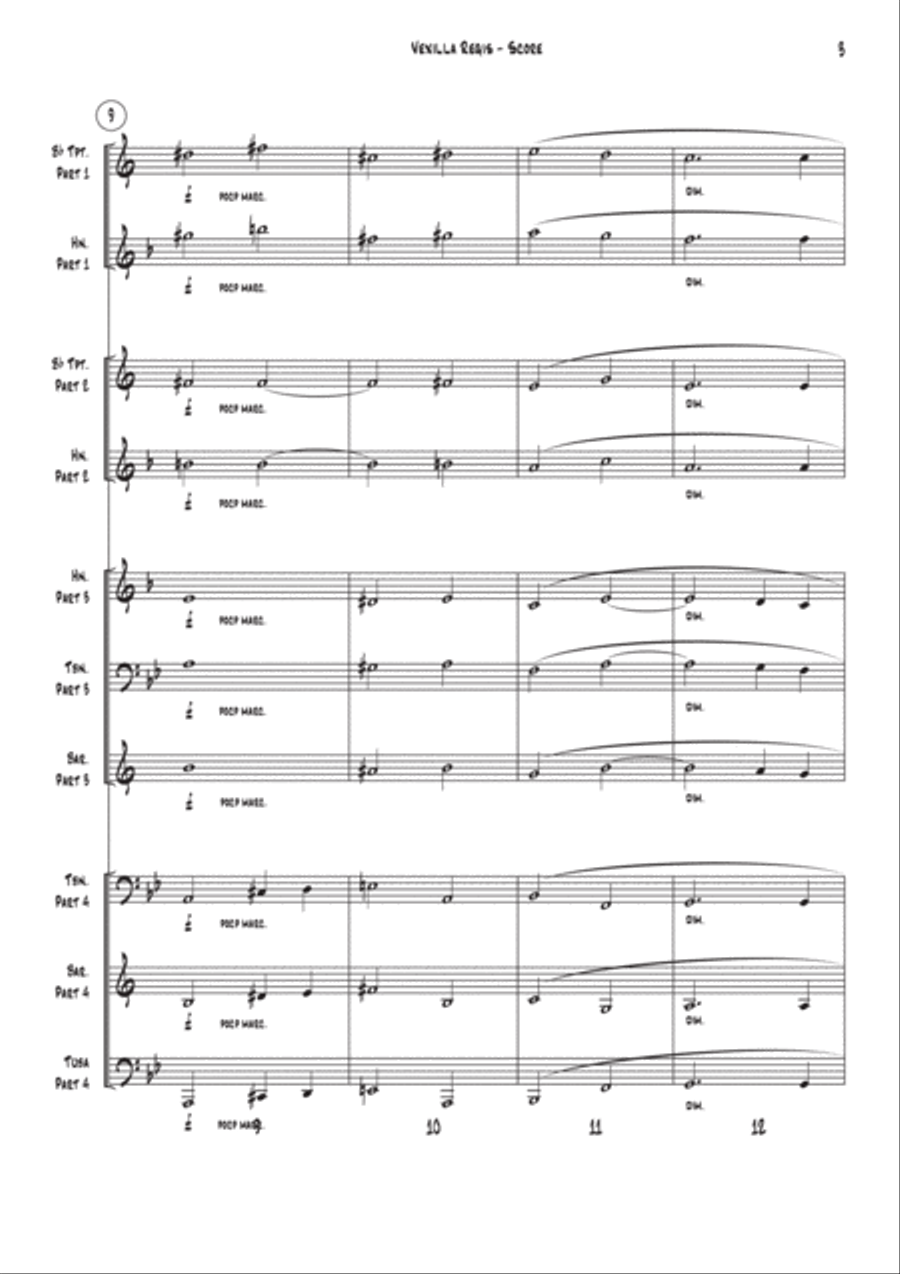 Vexilla Regis for Brass Ensemble Brass Ensemble scores gallery preview page 4