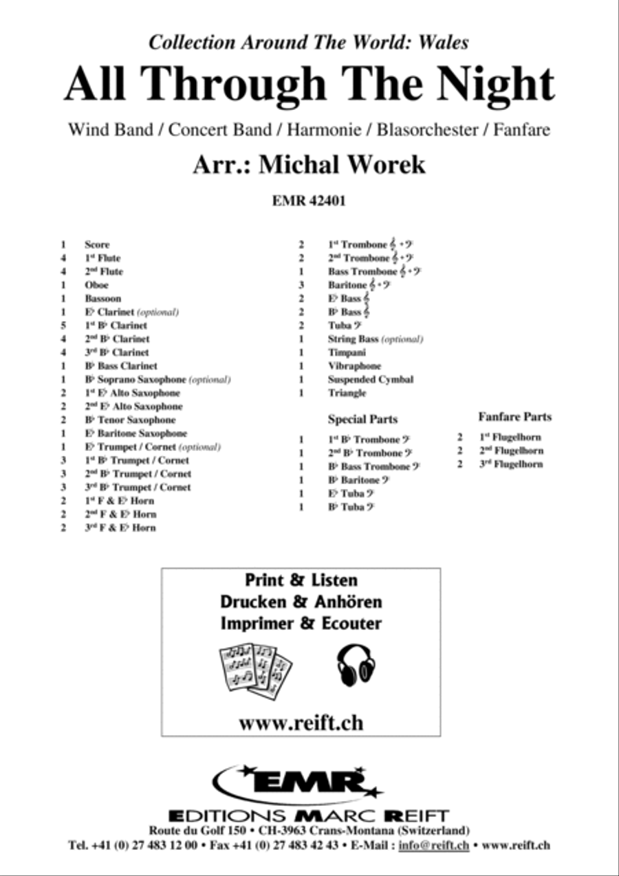 All Through The Night All Through The Night Concert Band scores gallery preview page 2