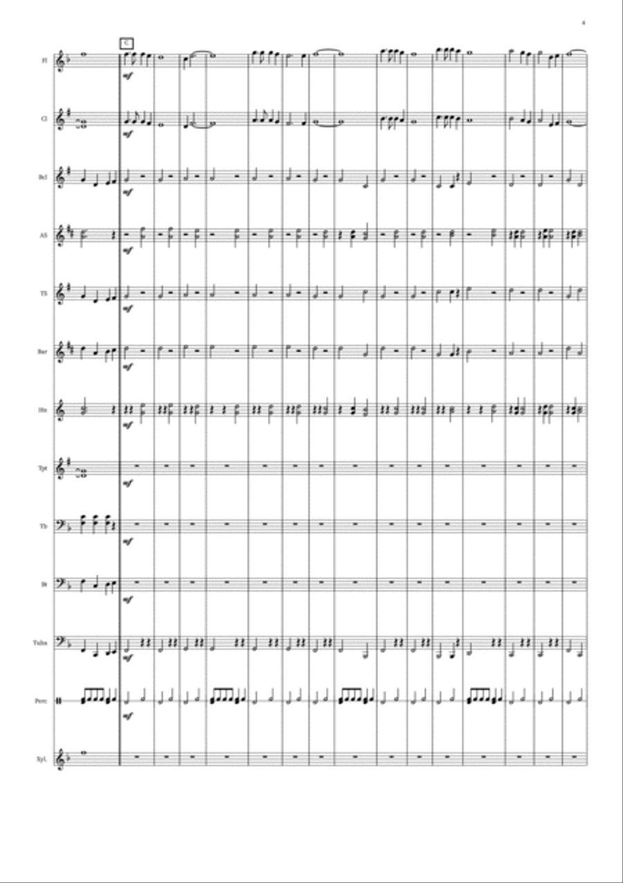 Counterpoint March Concert Band scores gallery preview page 4