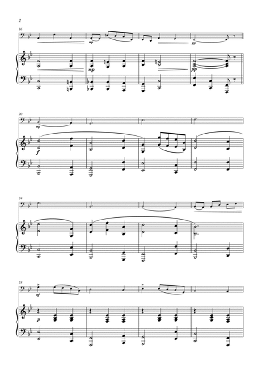 Intermezzo from Cavalleria Rusticana - Trombone and Piano image number null