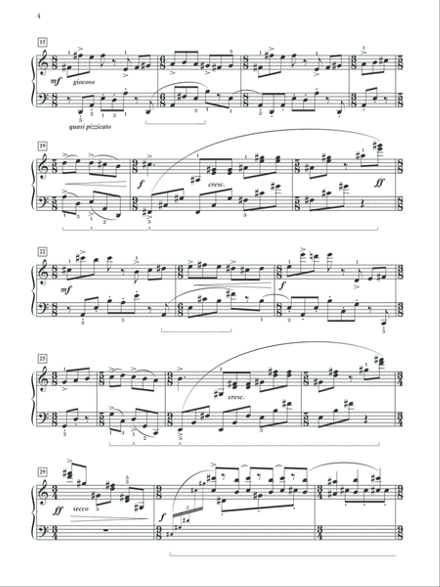 Circe Invidiosa -- Sonata No. 1 for the Piano Piano Solo scores gallery preview page 4