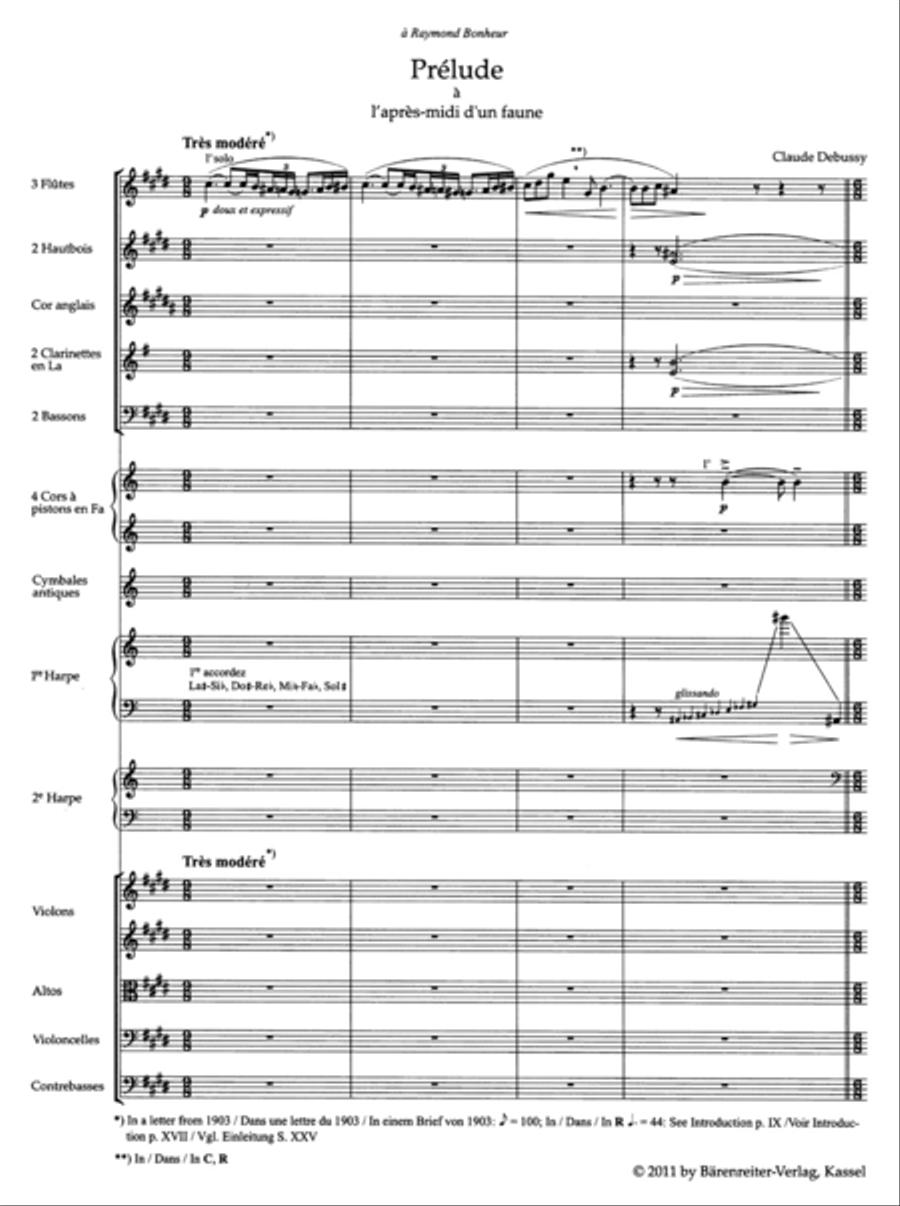 Prelude a lapres-midi dun faune for Orchestra Orchestra scores gallery preview page 2