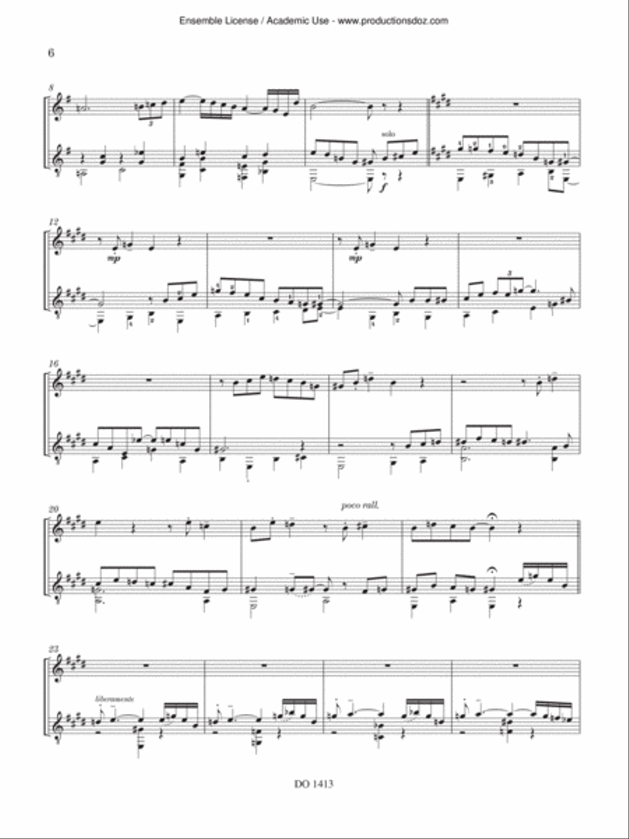 Five Moods, Op. 145 Flute scores gallery preview page 6