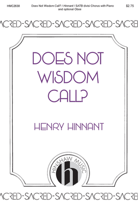 Does Not Wisdom Call?