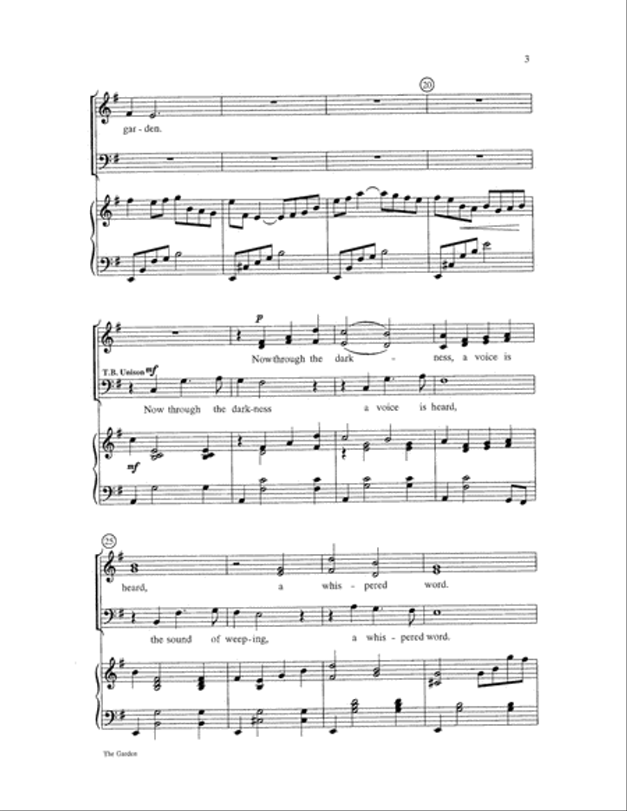 The Garden The Garden Choir scores gallery preview page 3