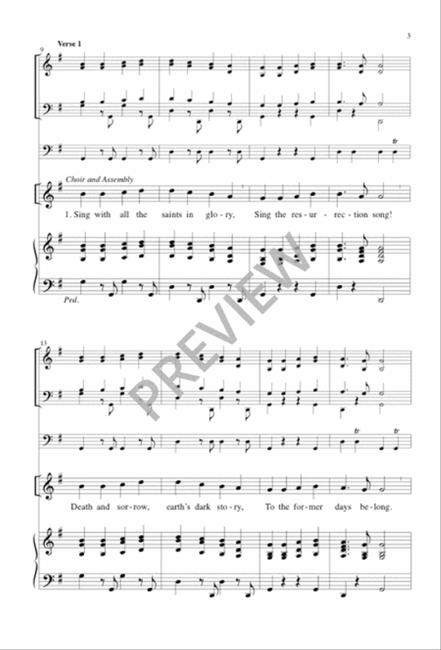 Sing with All the Saints Sing with All the Saints 4-Part scores gallery preview page 3