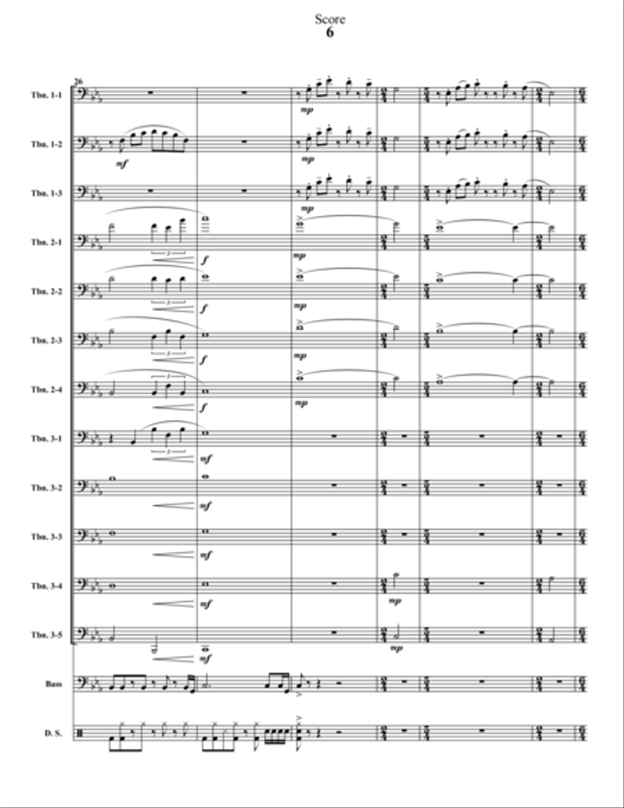 Mojave Cadillac Trombone scores gallery preview page 6