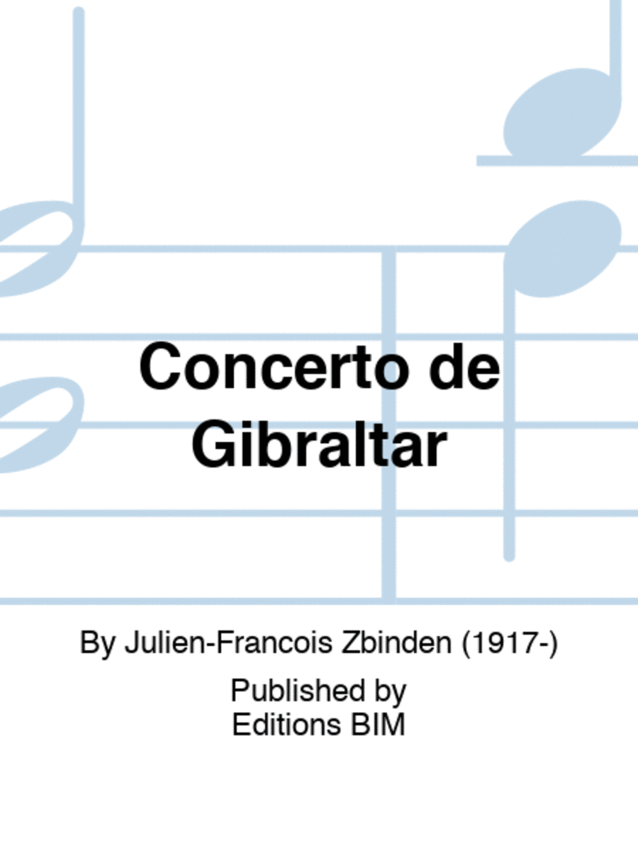 Concerto de Gibraltar Orchestra scores gallery preview page 1