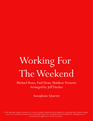 Book cover for Working For The Weekend