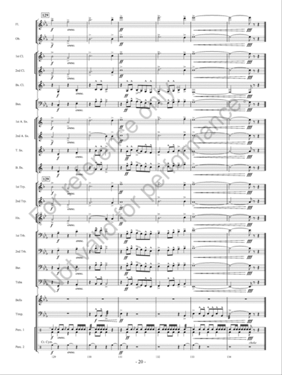 Pembroke Castle Pembroke Castle Concert Band scores gallery preview page 21