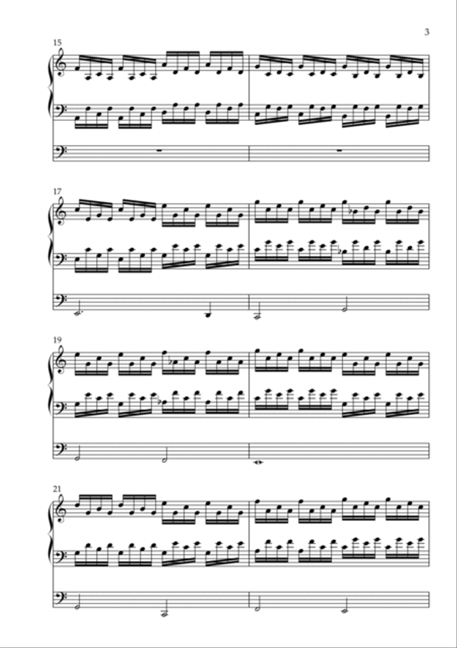 Toccatina on Midden in de Winternacht, Op. 183 (Organ Solo) by Vidas Pinkevicius Organ Solo scores gallery preview page 3