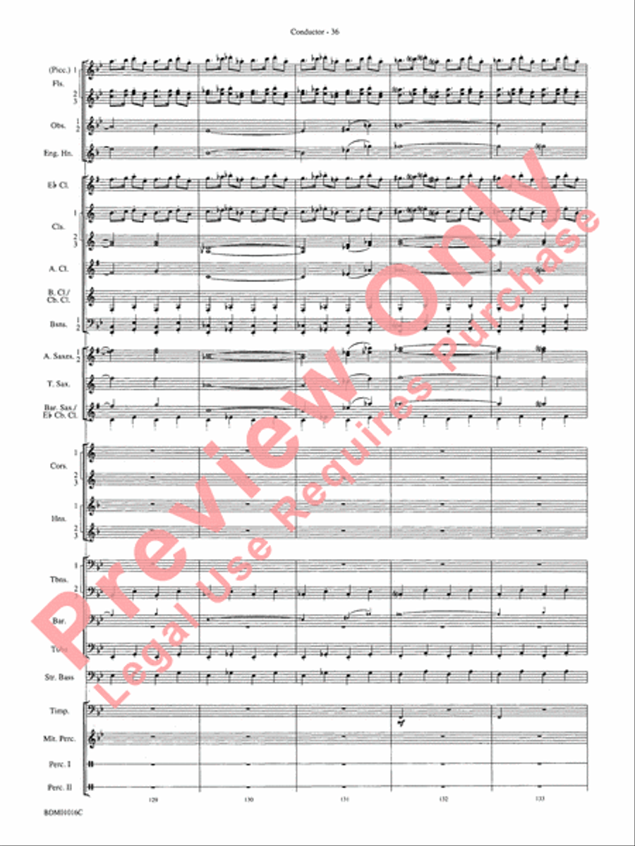 Fanfare and Allegro Concert Band scores gallery preview page 39