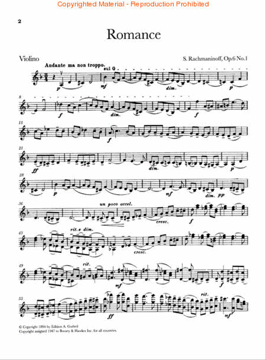 Morceaux de Salon, Op. 6 Violin Solo scores gallery preview page 2