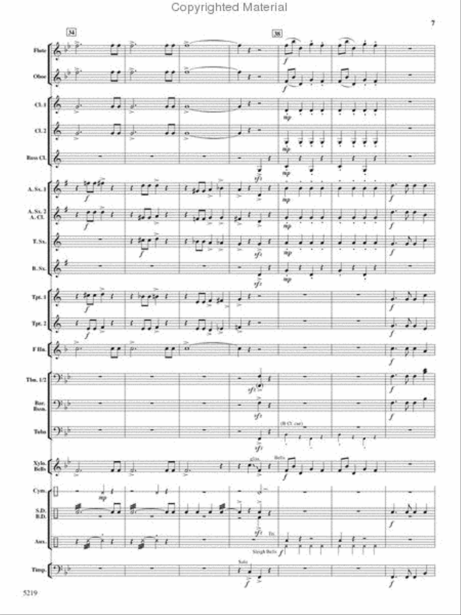 Parade of the Bumbling Wooden Soldiers Concert Band scores gallery preview page 7