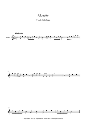 Alouette - French Folk Song (Flute)