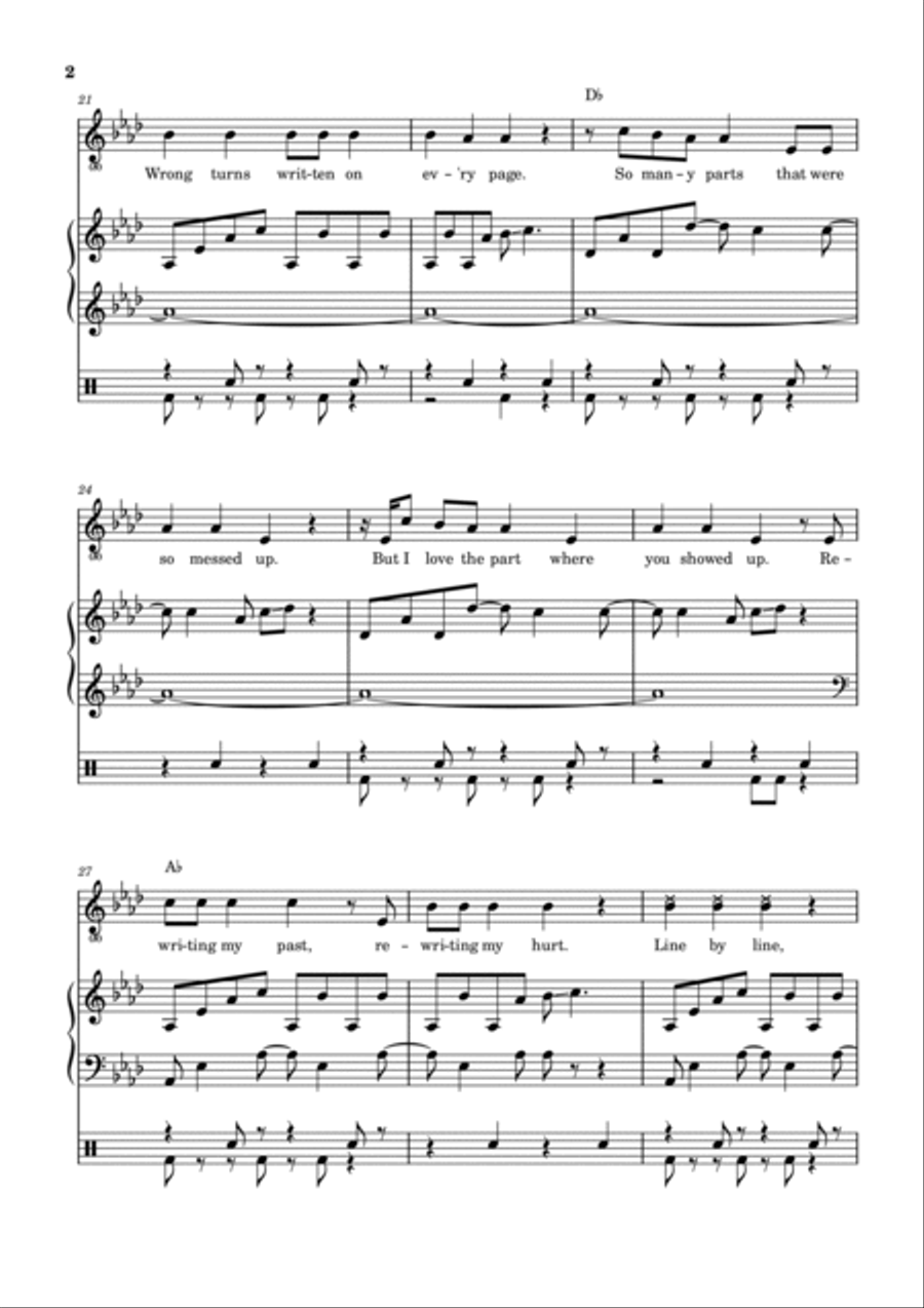 My Story Your Glory Piano, Vocal, Guitar scores gallery preview page 3