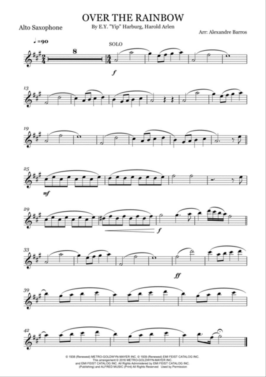 Over The Rainbow Over The Rainbow Jazz Ensemble scores gallery preview page 4