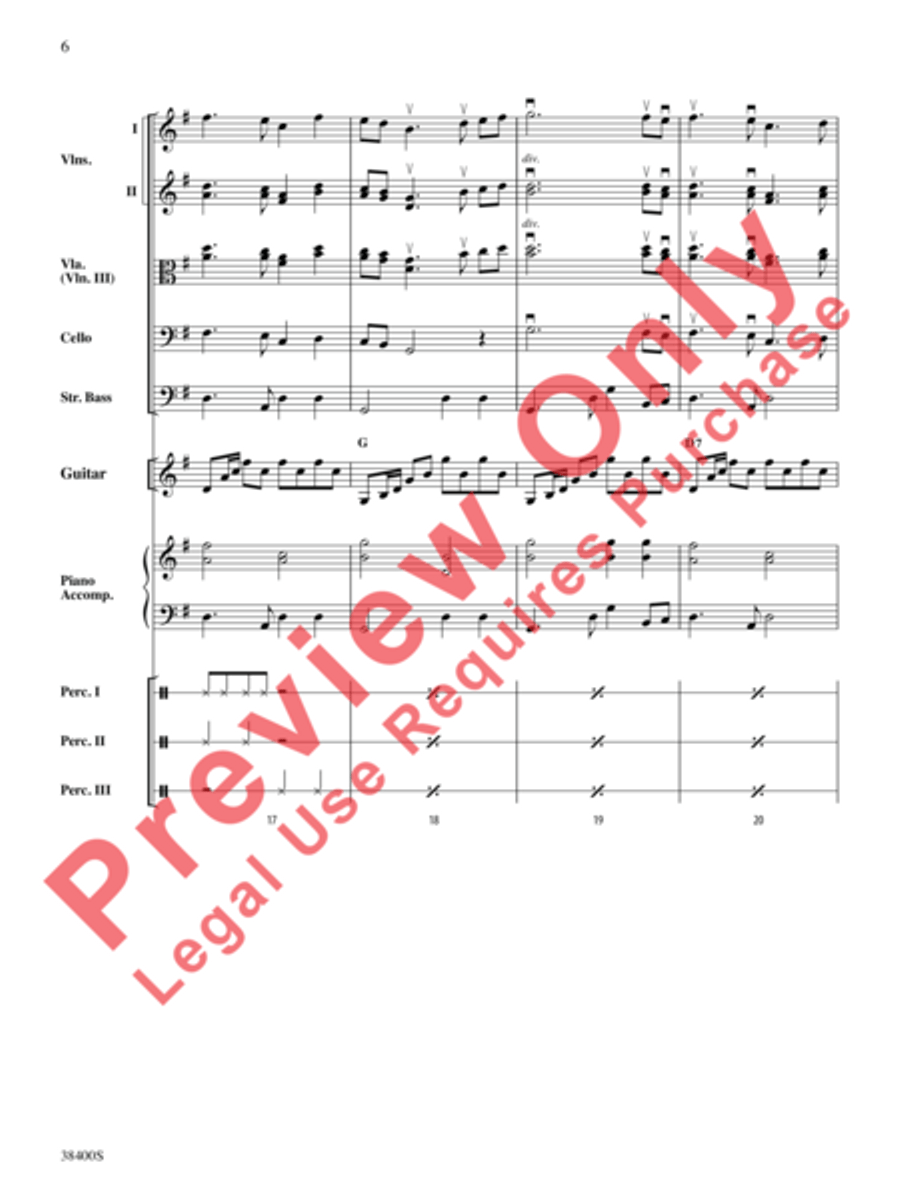 Canción del Amor String Orchestra scores gallery preview page 8