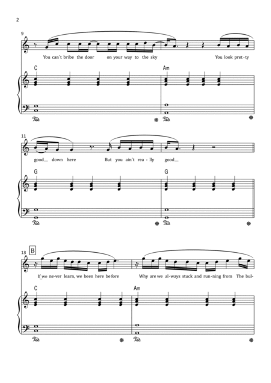 Sign Of The Times Voice scores gallery preview page 2