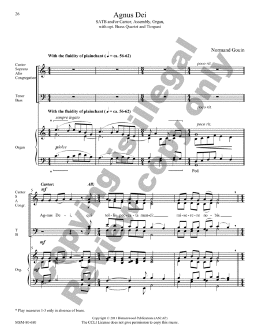 Mass of Saints Peter and Paul 4-Part scores gallery preview page 17