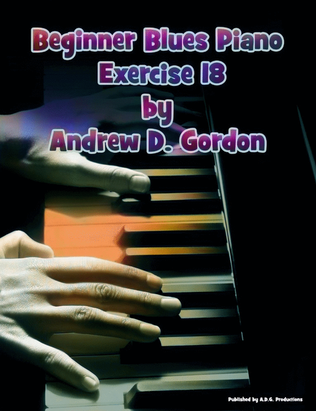 Book cover for Beginner Blues Exercise 18 for Piano