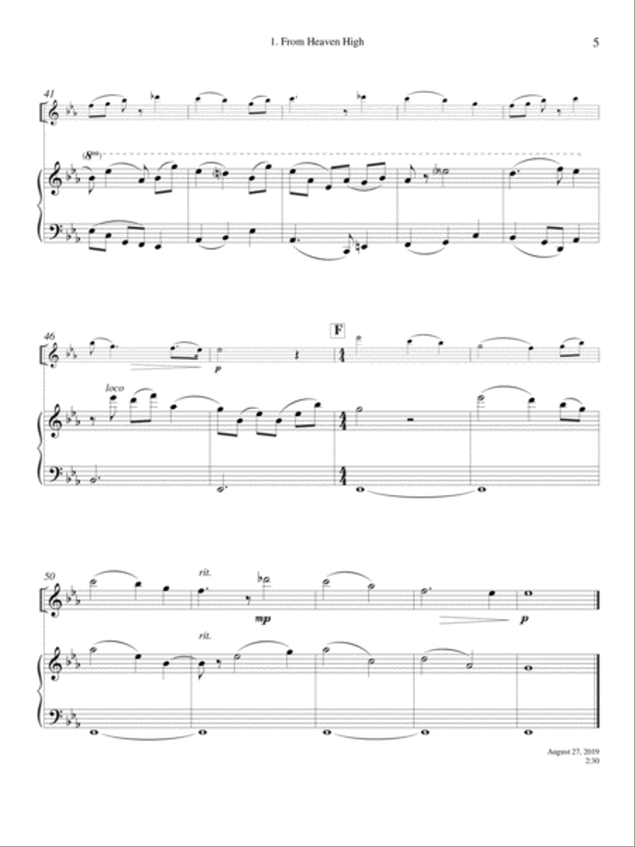 From Heaven High Flute scores gallery preview page 5