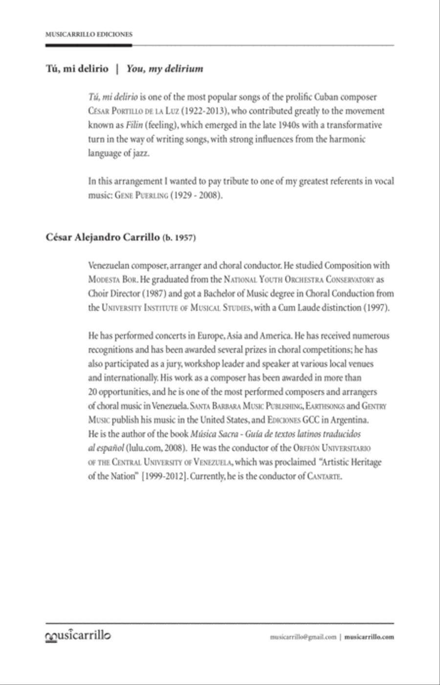 Tu, Mi Delirio Divisi scores gallery preview page 2