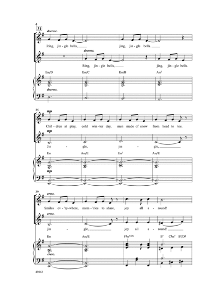 Winter Bells Choir scores gallery preview page 4