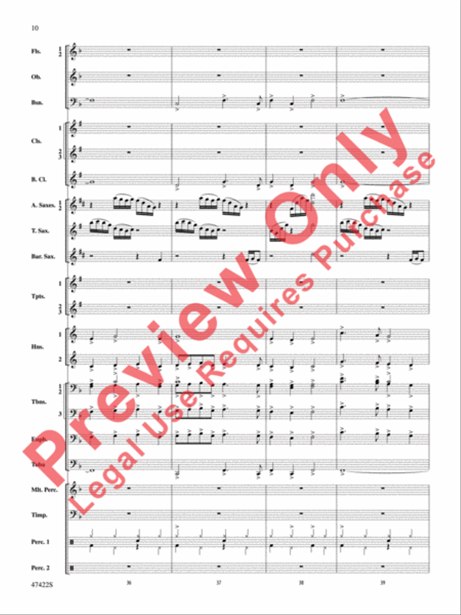Boughs of Holly Concert Band scores gallery preview page 11