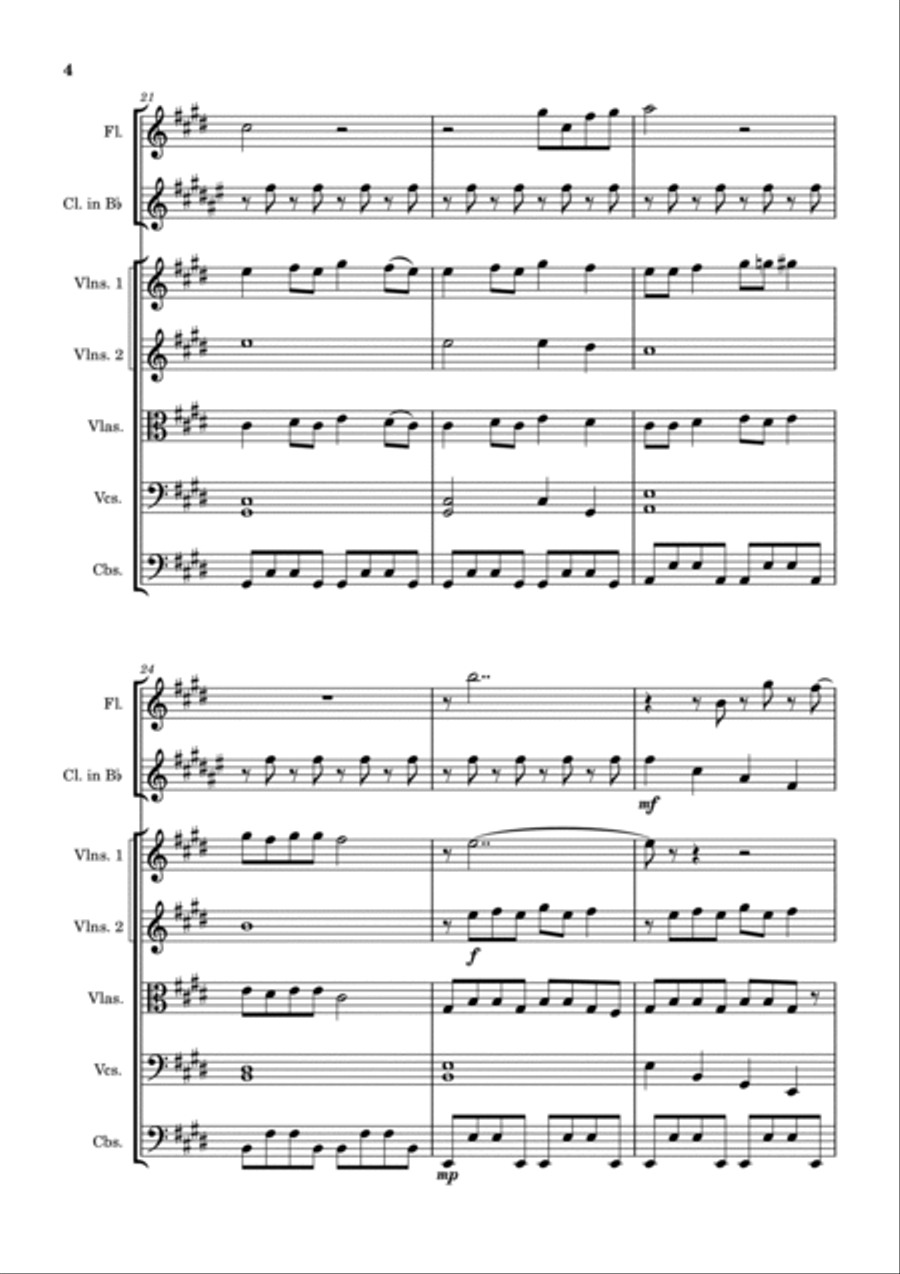Cruel Summer Chamber Orchestra scores gallery preview page 4