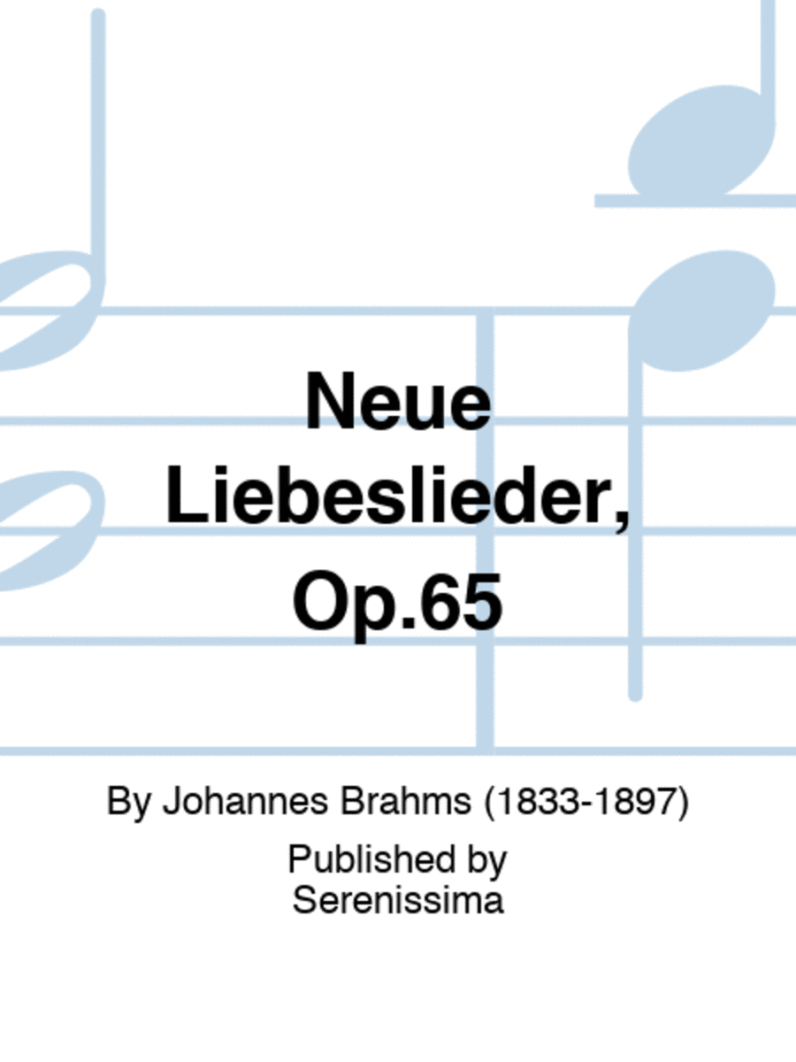 Neue Liebeslieder, Op.65 Choir scores gallery preview page 1