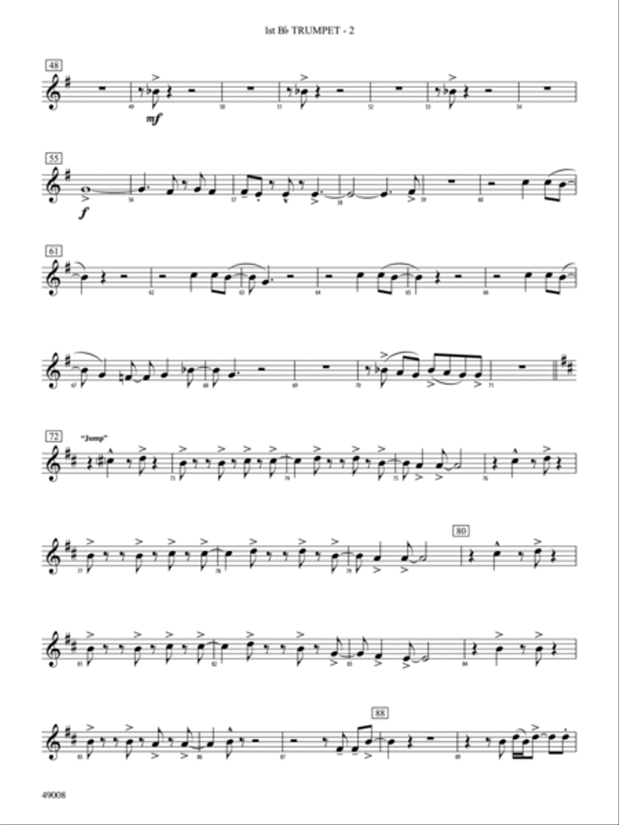 Van Halen Hits: 1st B-flat Trumpet Full Orchestra scores gallery preview page 2