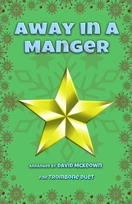 Book cover for Away in a Manger, Jazz Style, for Trombone Duet