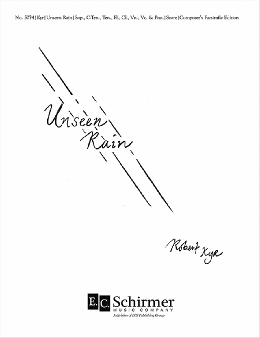 Unseen Rain 4-Part scores gallery preview page 1