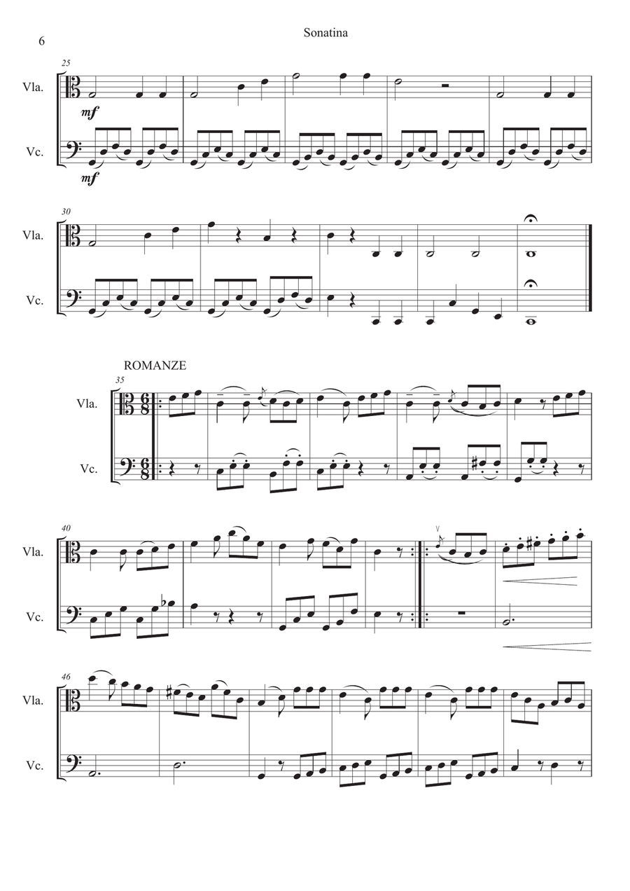 The Viola and Cello Duet Book - 21 Traditional and Classical Melodies for Viola and Cello String Duet scores gallery preview page 6