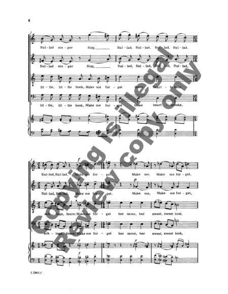 Eight Thomas Hardy Songs: 6. The Ballad Singer