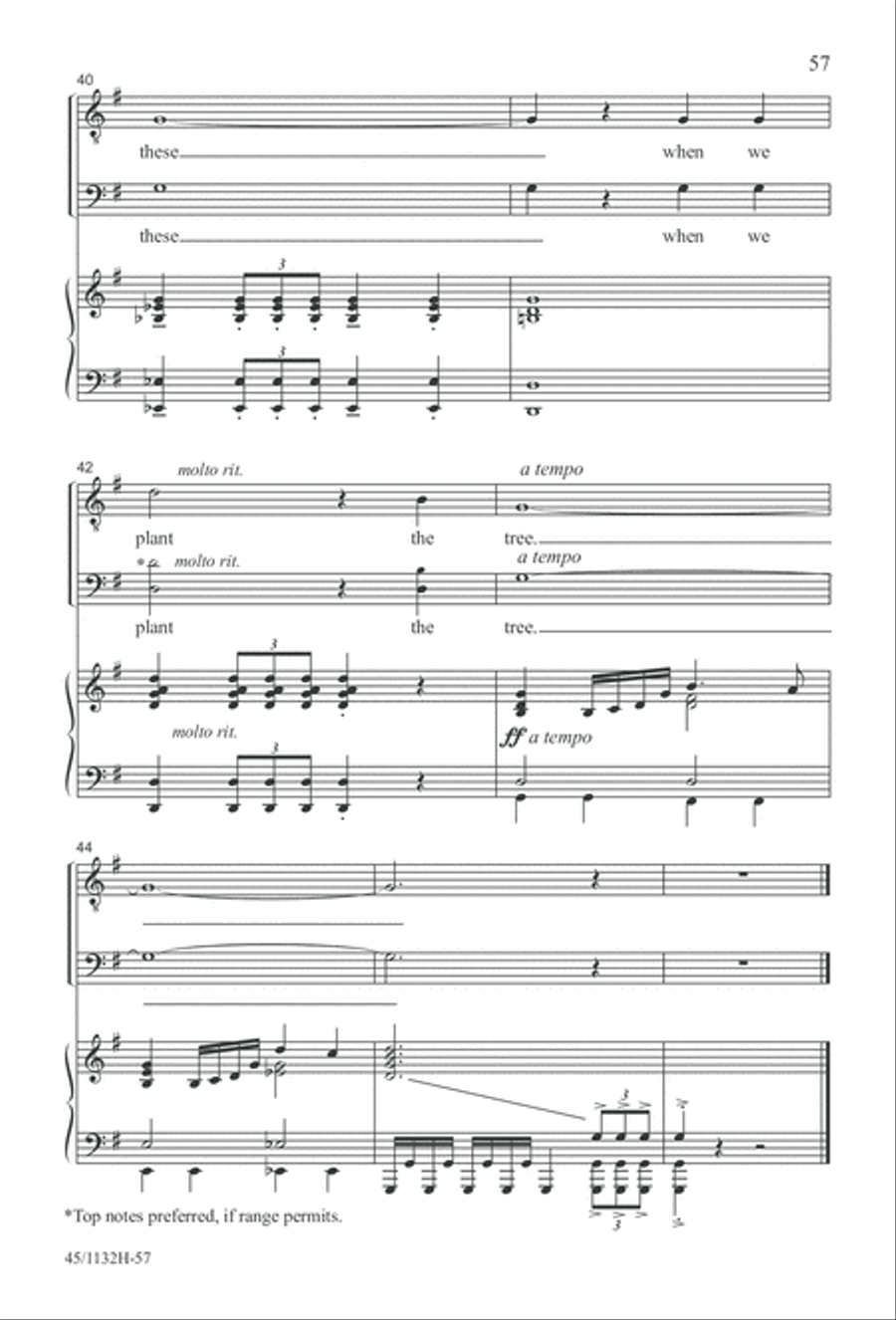 Singable Solutions for TB Choirs TB scores gallery preview page 57