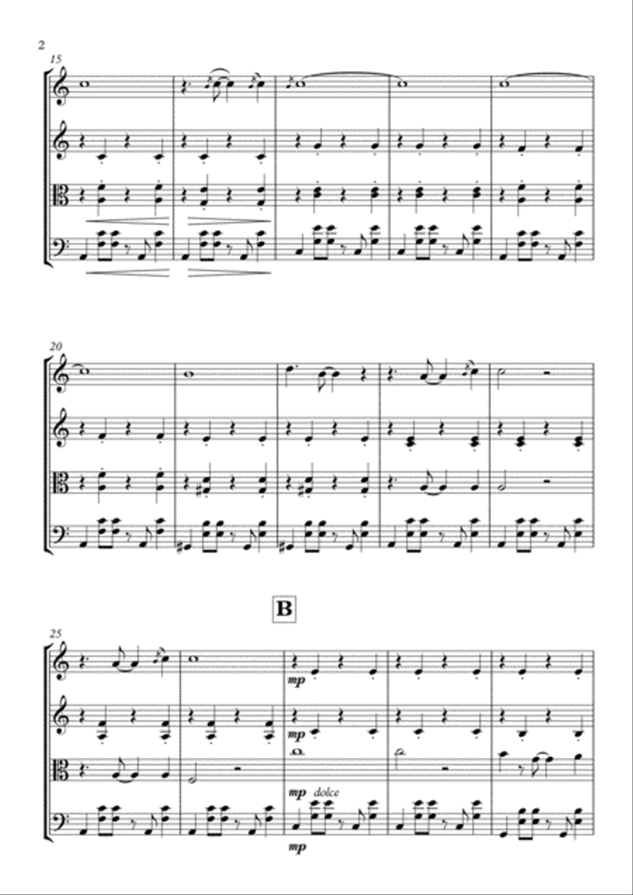 Over The Rainbow String Quartet scores gallery preview page 3