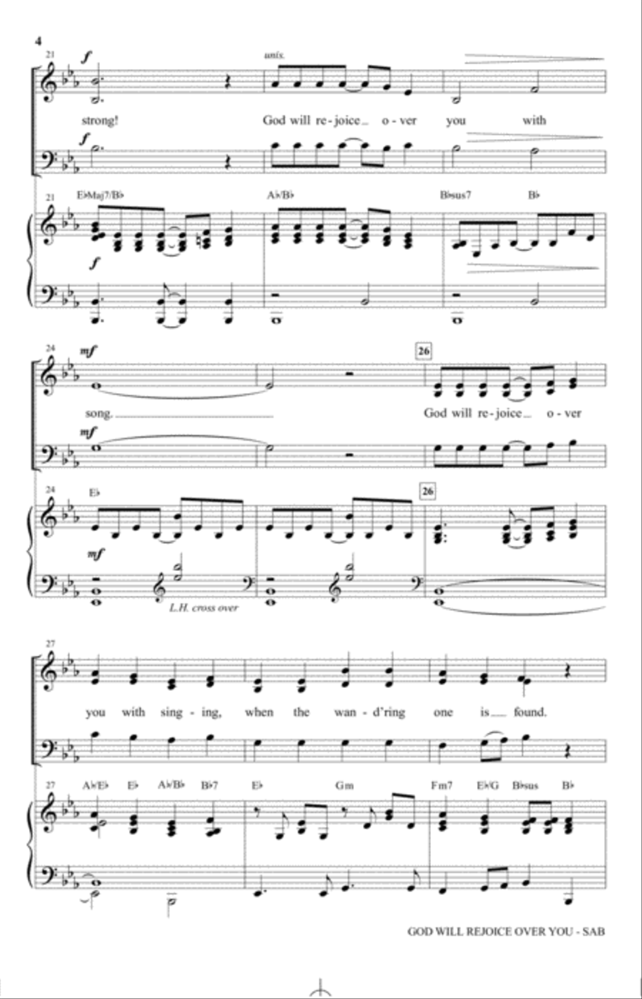 God Will Rejoice Over You 3-Part scores gallery preview page 3