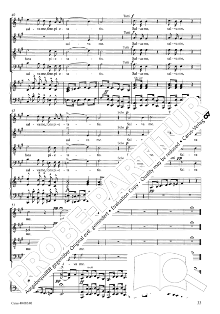 Missa pro defunctis Missa pro defunctis 4-Part scores gallery preview page 34