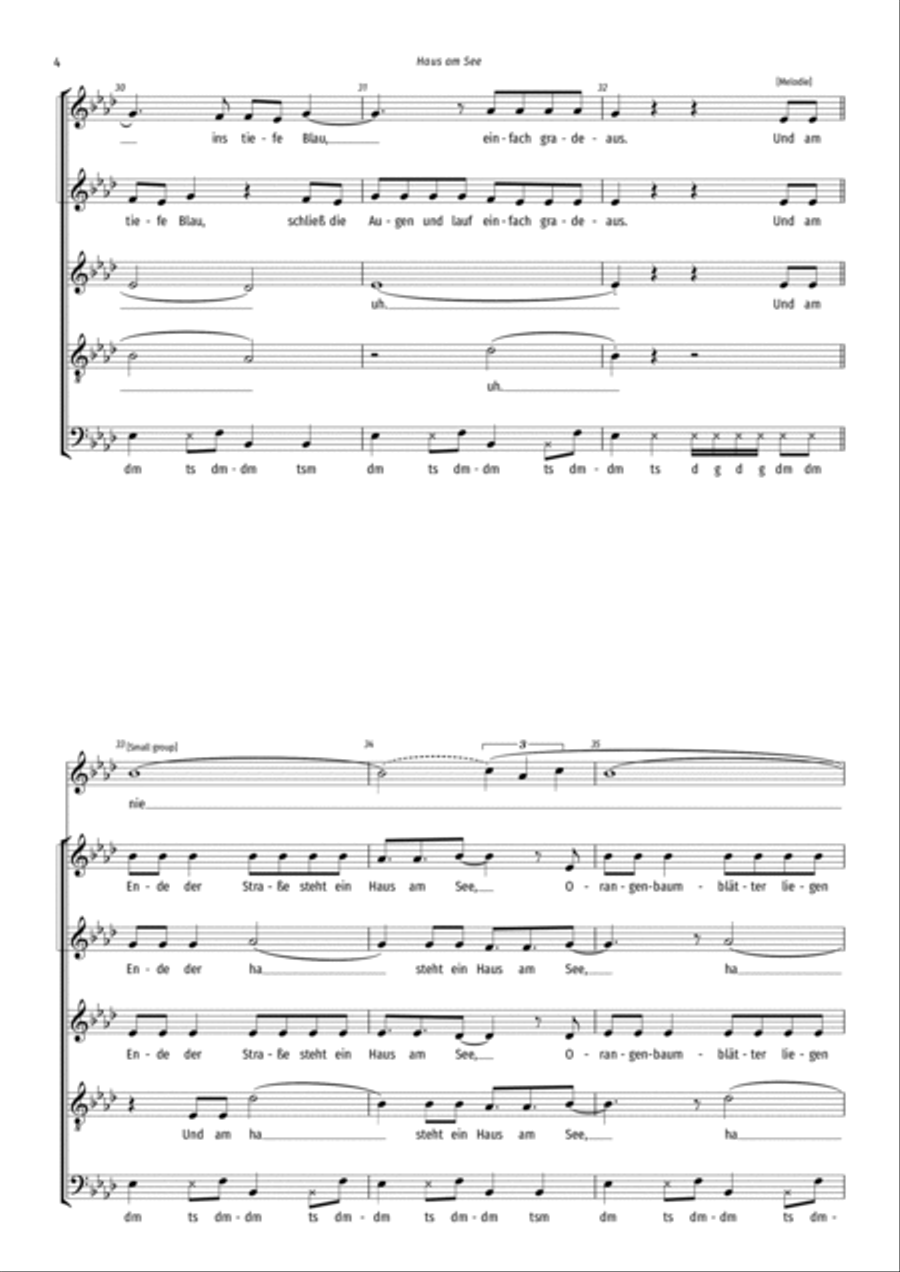 Haus Am See A Cappella scores gallery preview page 4