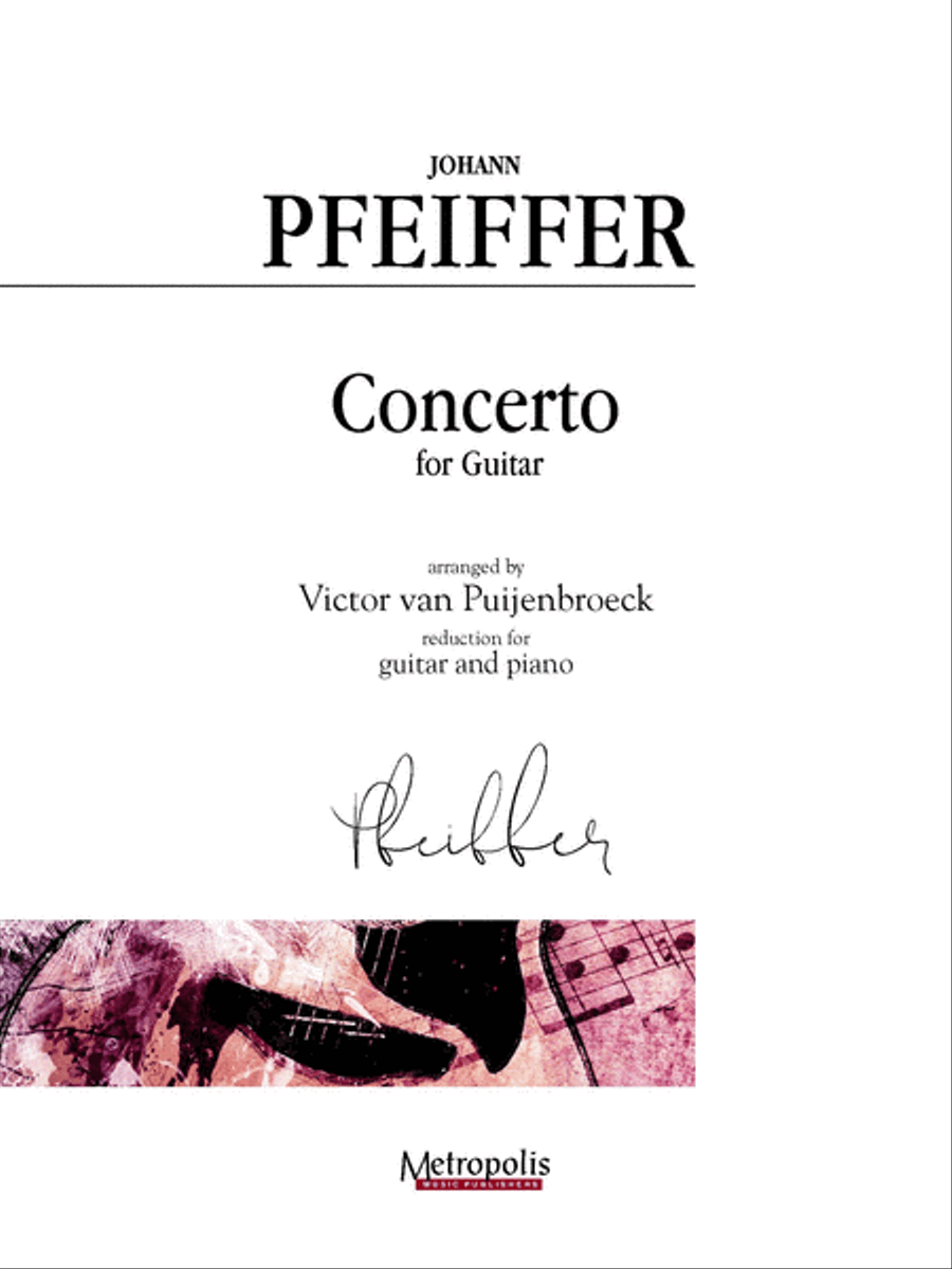 Concerto in B-flat Major for Guitar and Piano (Piano Reduction) Guitar scores gallery preview page 1